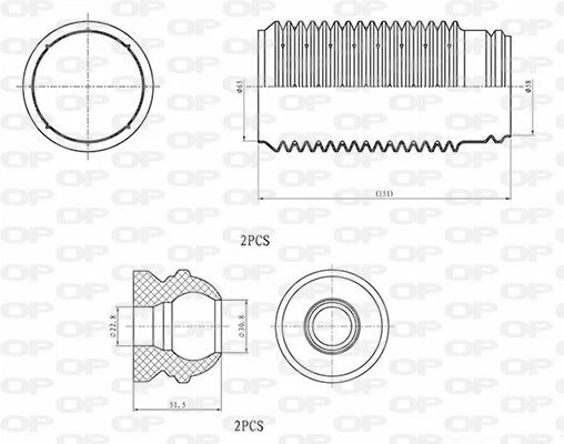 KIT DE PROTECTION COMPLET (CACHE POUSSIèRE) AVANT VOLVO S60 I 2.4 D,2.4 D5,2.4