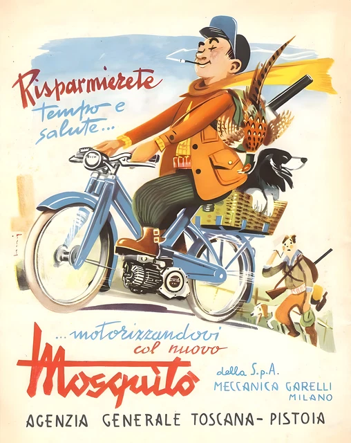 Affiche Vintage Moto BSA 1964 - Décoration Murale Rétro Noir Et Blanc