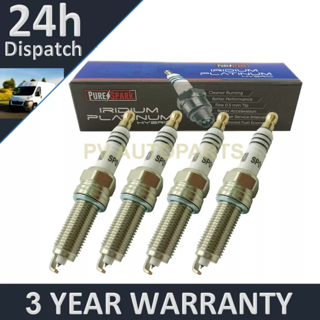 4X Iridium Tip Spark Plugs For Citroën Ds4 1.6 Thp 200 2011 Onwards