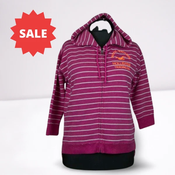 HOLLISTER FELPA DONNA Con Cappuccio Tg S EUR 18 00 PicClick IT