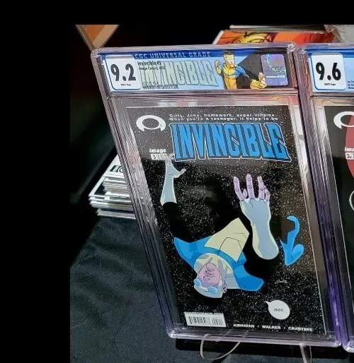 Invincible 5 Cgc 9.2 1st Allen The Alien Custom Label Low Print Image Comics