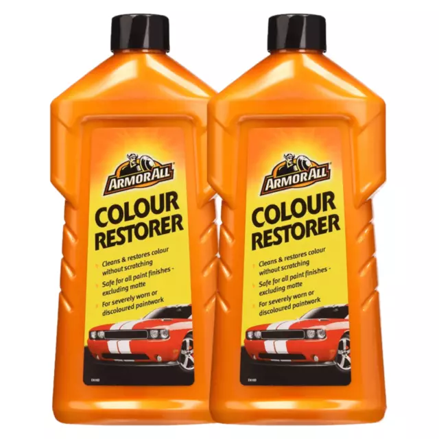 ArmorAll Colour Restorer Cleans Worn Discoloured Paint work Scratches Car x 2