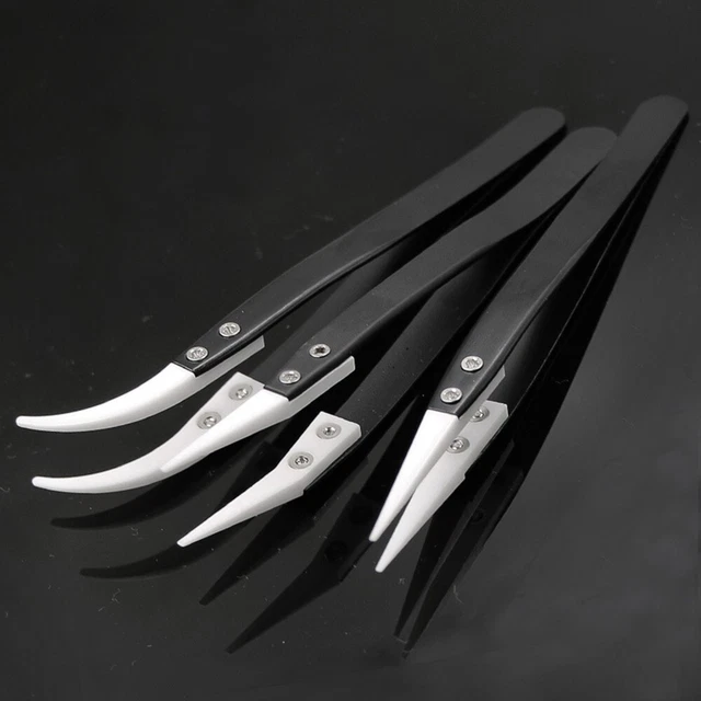 Zange Pinzette Groß Ellenbogen Schwarzer Griff High-Temperature Industrie-