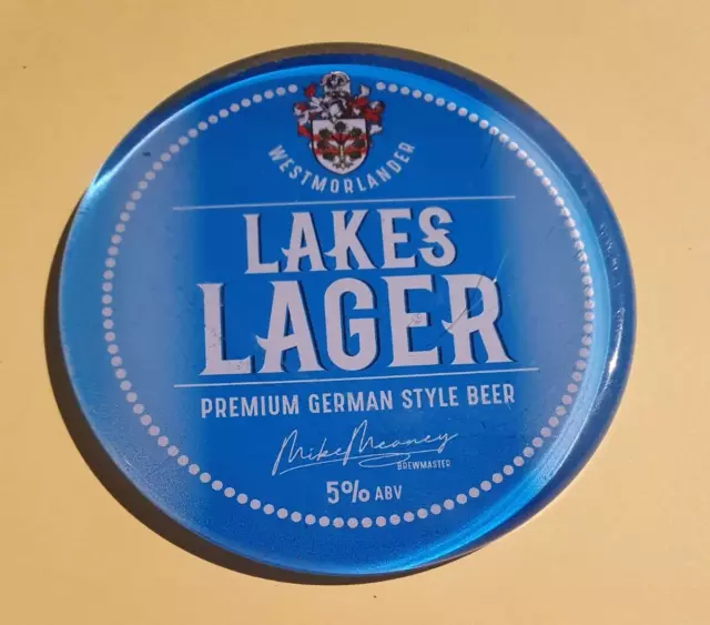 WESTMORLAND Brauerei Bierpumpe Abzeichen SEEN LAGER Basteln Fass Schrift Ale Lake District
