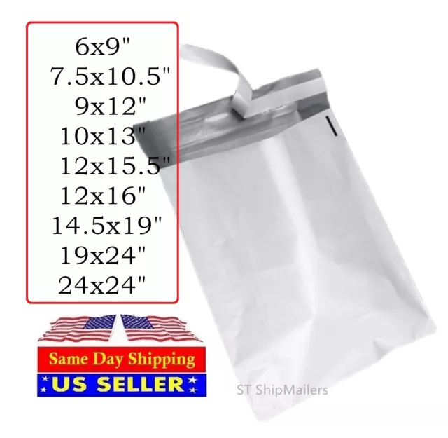 Poly Mailers 6x9 7.5x10.5 9x12 10x13 12x15.5 12x16 14.5x19 19x24 -ST ShipMailers