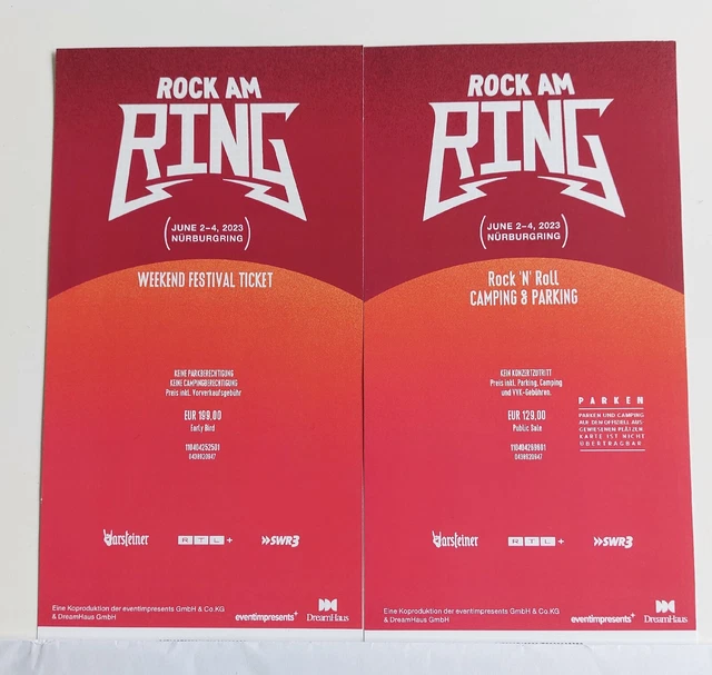 ROCK AM RING 2023 Weekend Festival Ticket + Rock 'n' Roll Camping & Parking 186.62 PicClick ROCK AM RING 2023 Weekend Festival Ticket + Rock 'n' Roll Camping & Parking 186.62 PicClick