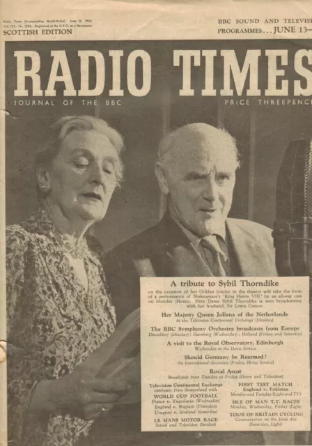Radio Times 1954 Sound and Television Jun 13 to 19