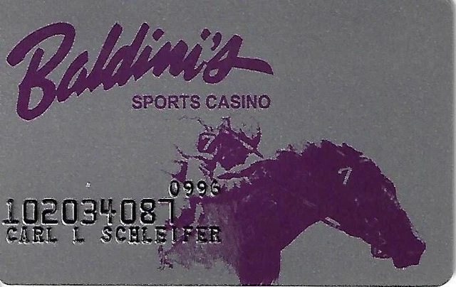 Baldini's Casino - Sparks, NV - RARE 2nd Issue Slot Card