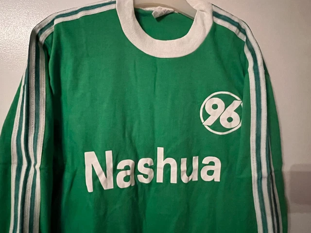Vintage 1980 | maillot de football ADIDAS vert et blanc, t-shirt de sport à manches courtes - France