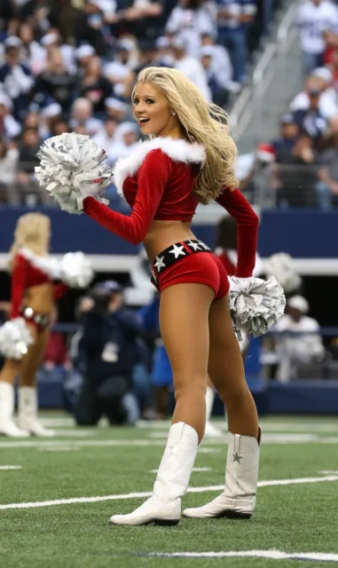 DALLAS COWBOYS CHEERLEADERS Photo Set; ONLY Christmas RED UNIFORMs; 180 ...