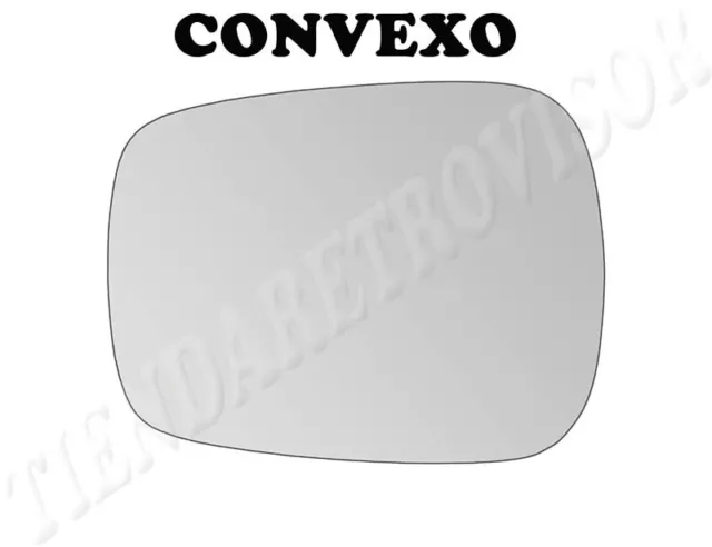 CRISTAL RETROVISOR PARA RENAULT KANGOO 2003-2007 CONVEXO Izquierdo(Conductor)