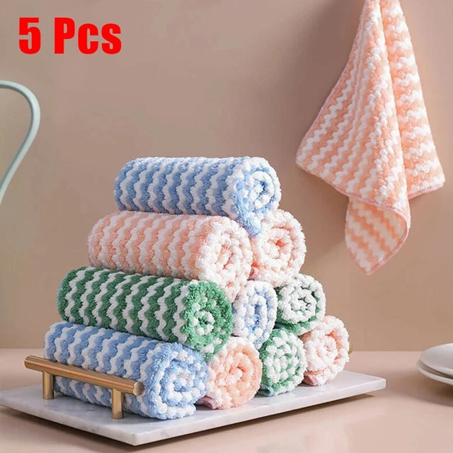 Suministros para el hogar trapos paños de platos de color mixto engrosado limpieza de tareas domésticas