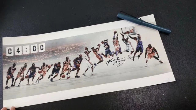 Kobe Bryant Growth History Picture Signed Reprint Los Angeles Lakers NBA