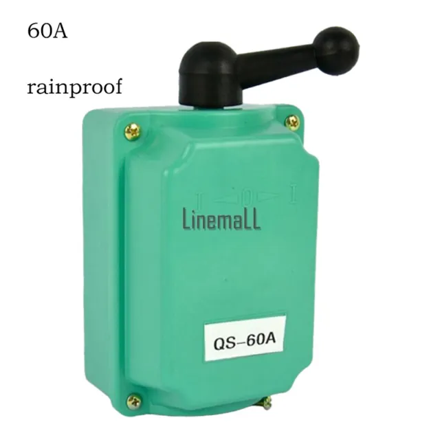 60 A Drum Switch Forward/Off/Reverse Motor Control Rain-Proof Reversing VQ KY ~'