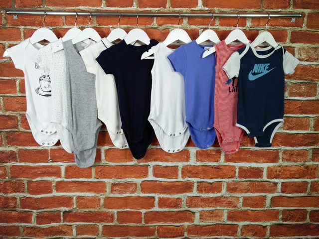 Baby Boys Bundle Age 9-12 Months Nike Next Etc Short Sleeve Bodysuit Vest 80Cm