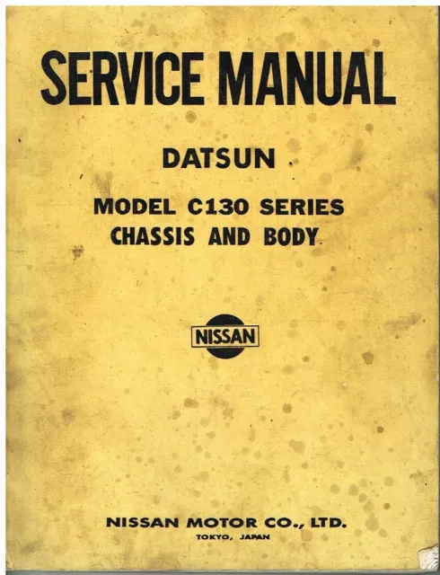 DATSUN LAUREL Mk2 SALOON & 2DOOR HARDTOP BODY/CHASSIS '73 FACTORY SERVICE MANUAL
