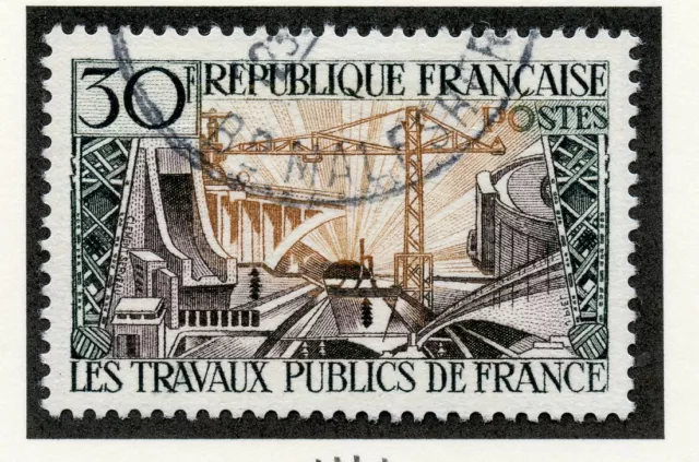 Stamp / Timbre De France Oblitere N° 1114 Travaux Publics
