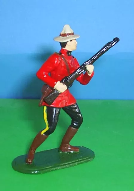 Toy Soldiers Metal Rcmp Royal Canadian Police Officer With Rifle 54 Mm