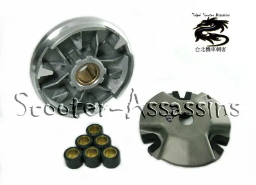 STANDARD VARIATOR SET with  WEIGHTS for MALAGUTI F10,F12,F15 50 (2 Stroke)