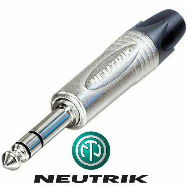 Neutrik NP3X Male Stereo 1/4 quarter inch Jack Connector TRS Jack