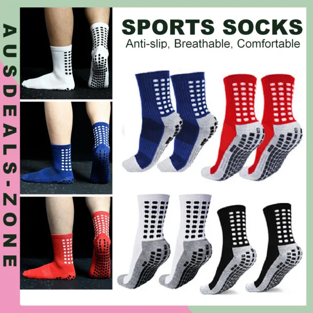 Sports Socks Anti-Slip Skid Hospital Soccer Basketball Football Grip Dots Train