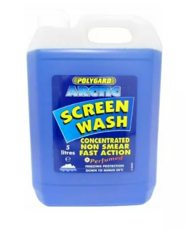 Polygard Arctic Screenwash Concentrated Screen Wash Polyguard Non Smear -20° 5L