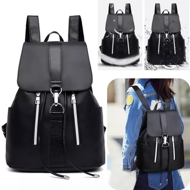 Womens Girls Waterproof Backpack Travel Rucksack School Bags Anti-theft Daypack