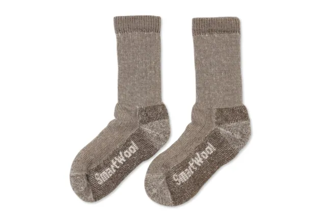 Smartwool ESF16187 Women's Hiking Cushioned Crew Socks, Light Gray Size MD