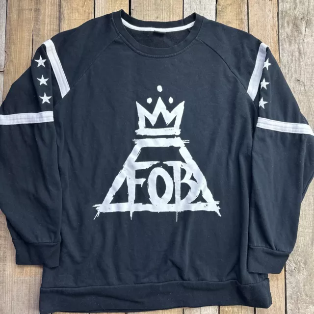 FOB Fall Out Boys Sweat Shirt Womens Size 2XL Black White