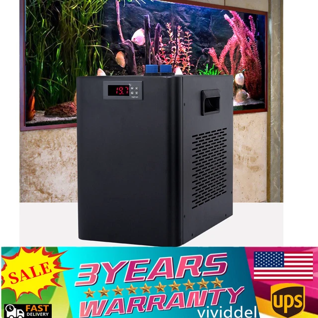 New Quiet Aquarium Chiller 1/10HP Fish Tank Water Cooler Refrigeration 42 Gallon New Quiet Aquarium Chiller 1/10HP Fish Tank Water Cooler Refrigeration 42 Gallon