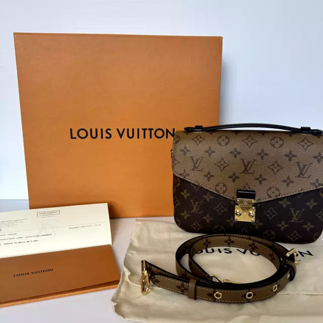 Authentic Louis Vuitton Monogram Pochette Metis Shoulder Strap