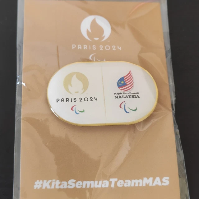 PARIS 2024 PARALYMPIC Games Para Team Malaysia NPC NOC pin £22.80