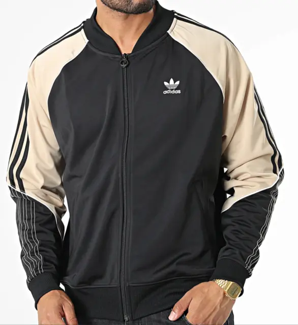 New Mens Adidas Originals Superstar Trefoil Track Jacket ~Size Large  #Hi3000