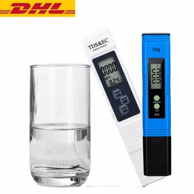 Digital Tester PH TDS&EC Wassertest Meter Messgerät Leitwertmessgerät,0-9990 ppm