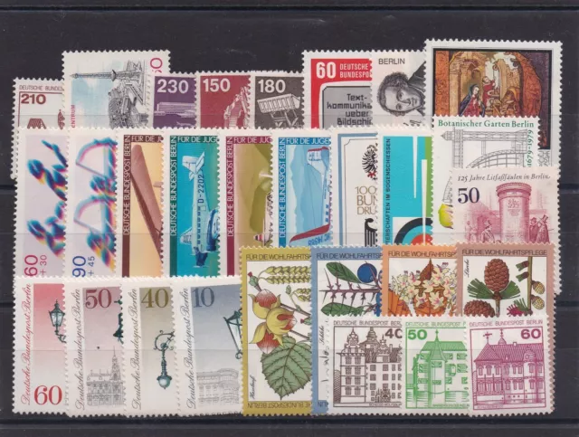 Allemagne Berlin Annee Complete 1979 De 29 Timbres Neuf** N° 548/576 C 52,70€