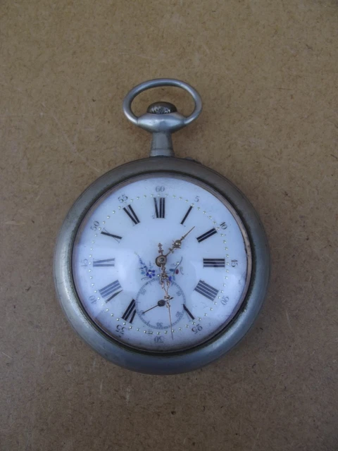 Lot De Pièces Anciennes Montre Gousset - Mécanique, Boitiers, Aiguilles, Occasion Bon État