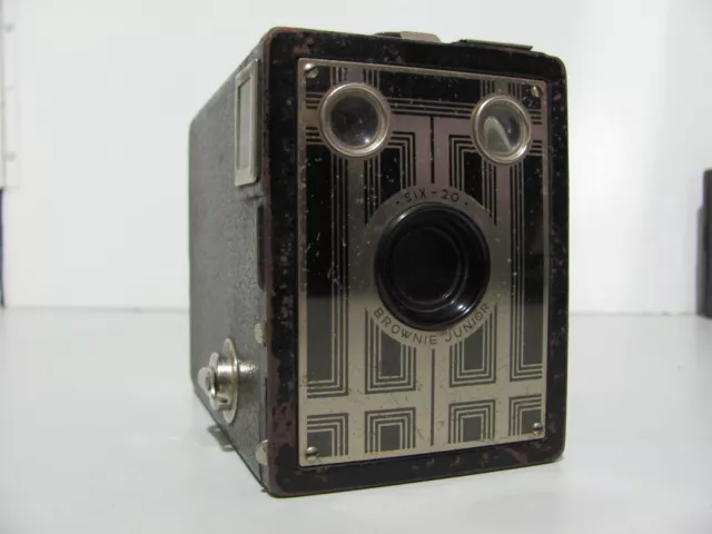 Kodak Brownie Junior Six-20 Film Camera In Good Vintage Condition As Shown