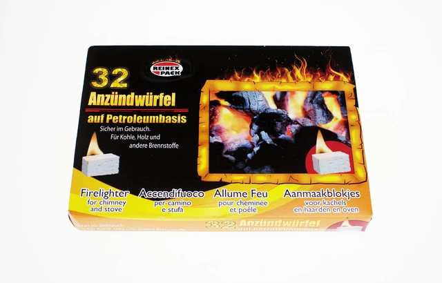 10 cubos de encendido REINEX a base de petróleo 32-s