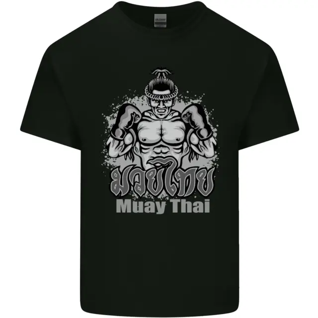 Muay Thai Boxe Mma Arti Marziali Kick Uomo Cotone T-Shirt