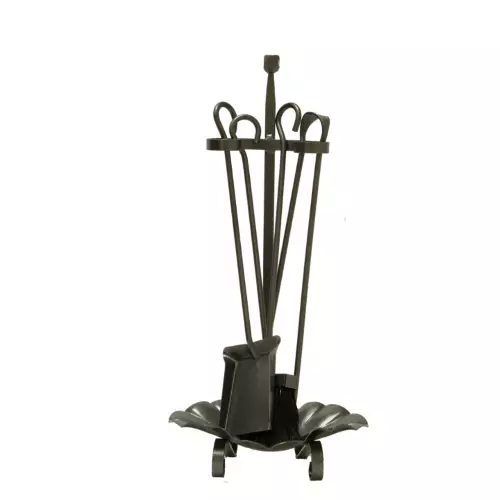 Set Attrezzi Per Camino In Ferro Kit Accessori Per Caminetto Modello Clara 5 Pz.