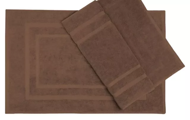 2er Pack Badvorleger Badematte | Premium Qualität | Schokobraun | 50 x 80 cm