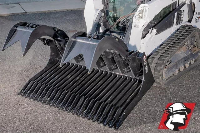 Skid Steer Rock Grapple Bucket Extreme Duty Attachment 78" Wide for John Deere