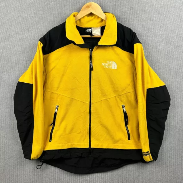 THE NORTH FACE Gore Windstopper Fleece Jacket Mens Size Medium Yellow ...