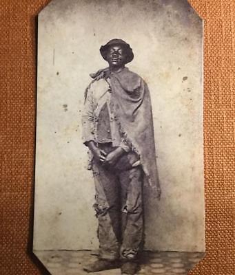African American Contraband Escaped Slave  Prisoner RP tintype C1192RP