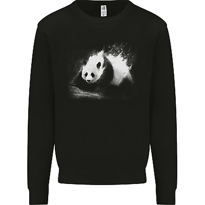 Abstract Panda Bear Ecology Mens Sweatshirt Jumper
