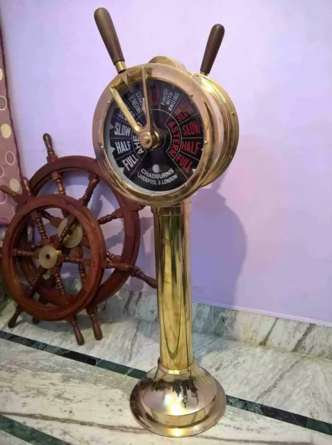 Brass Ship Engine Order working Telegraph Maritime Home Decorative 43" Telegraph