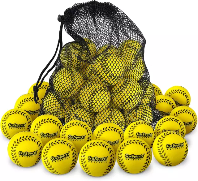 Gosports Mini Foam Baseballs for Pitching Machines and Batting Accuracy Training