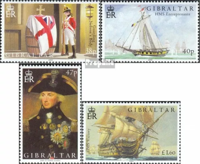 Gibraltar 1117-1120 (kompl.Ausg.) postfrisch 2005 Seeschlacht von Trafalgar