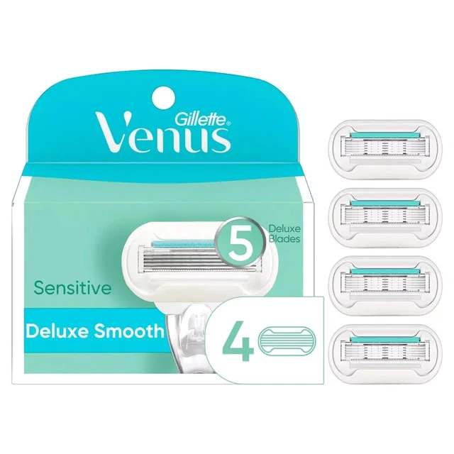 Cartuchos de recarga Gillette Venus extra suaves para mujer 5 hojas 4 unidades