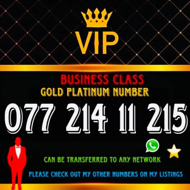 Mobile Phone Number Sim Card Gold Easy Vip Exclusive Unique Premium